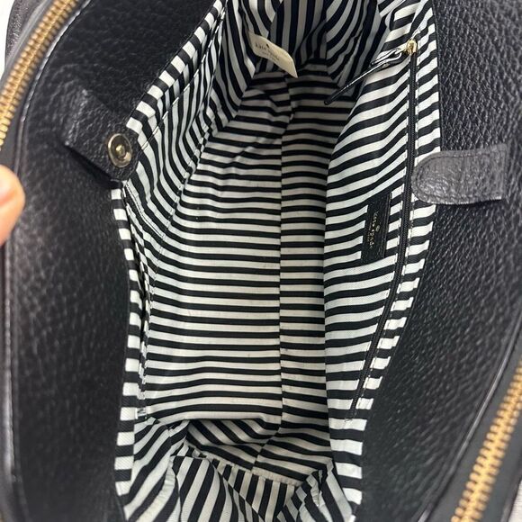 Kate Spade Southport Avenue Lydia Satchel Bag Black Pebbled Leather Top Handle - Picture 6 of 16